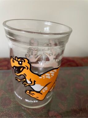 Vintage Welch's Orange Tyrannosaurus Juice Glass